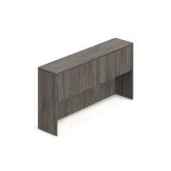 Contemporary Overhead Desk Hutch with Doors - 71