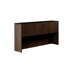 Contemporary Overhead Desk Hutch with Doors - 71