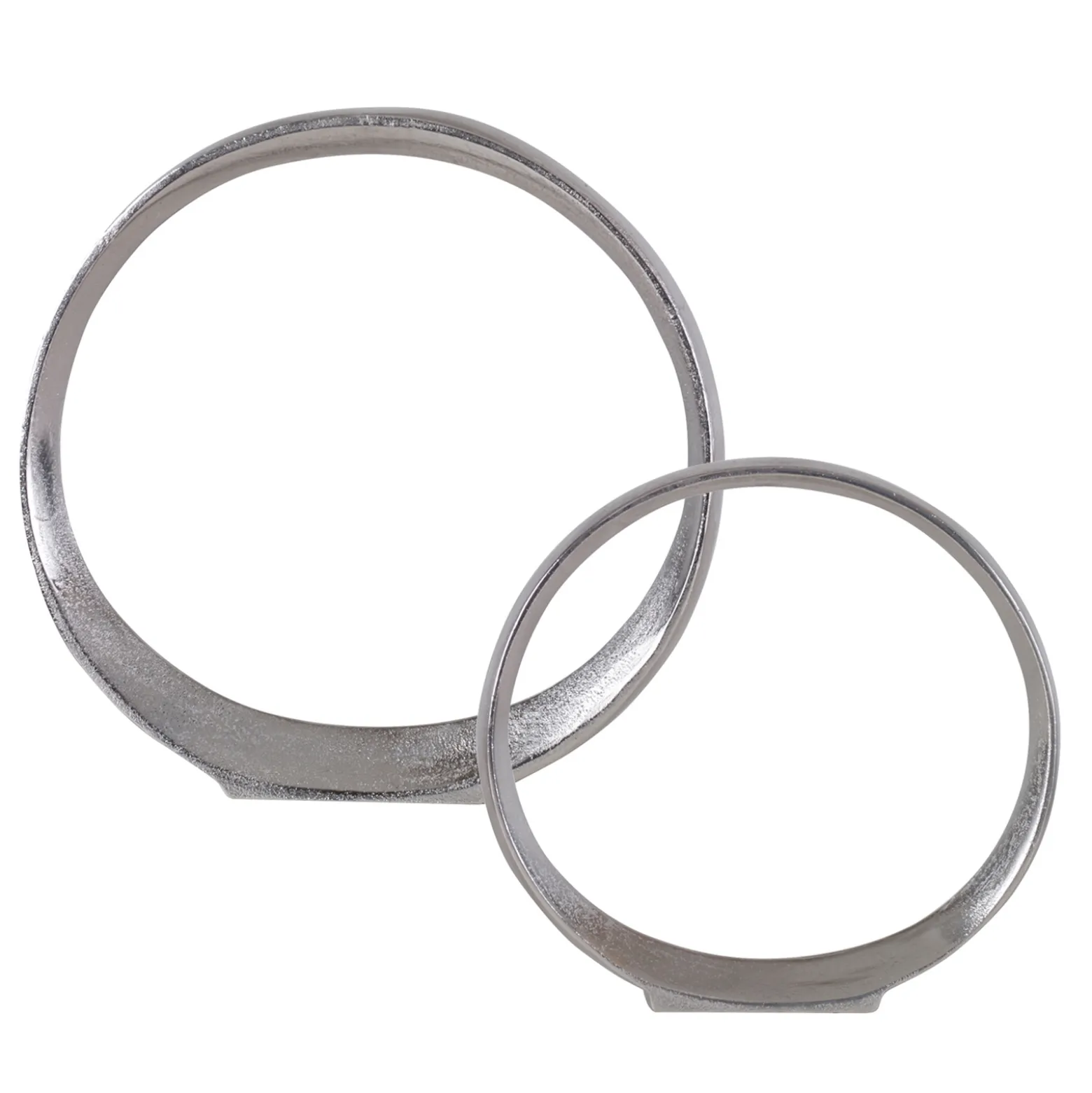 Contemporary Ring Sculptures, Set of Two
