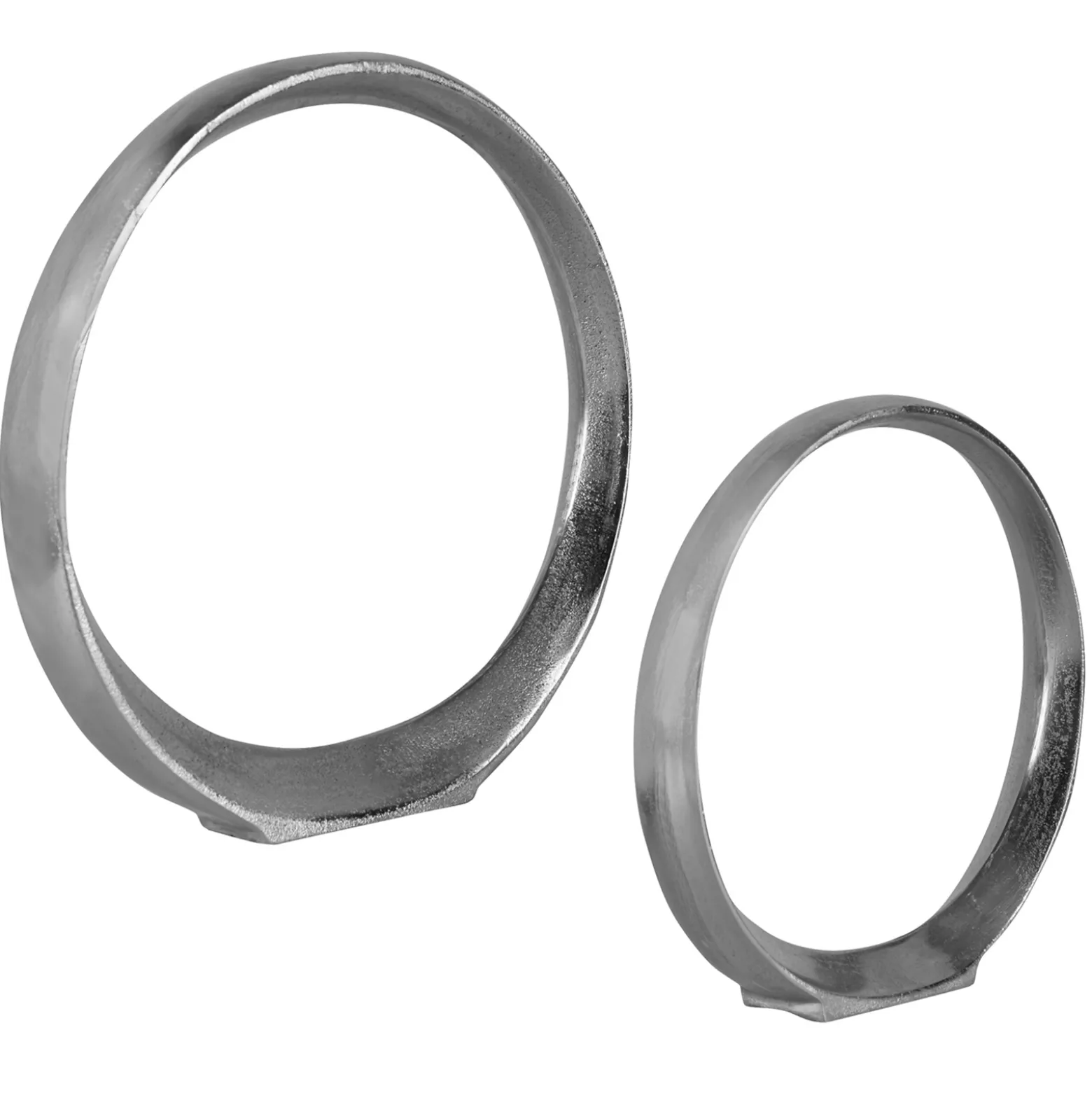 Contemporary Ring Sculptures, Set of Two