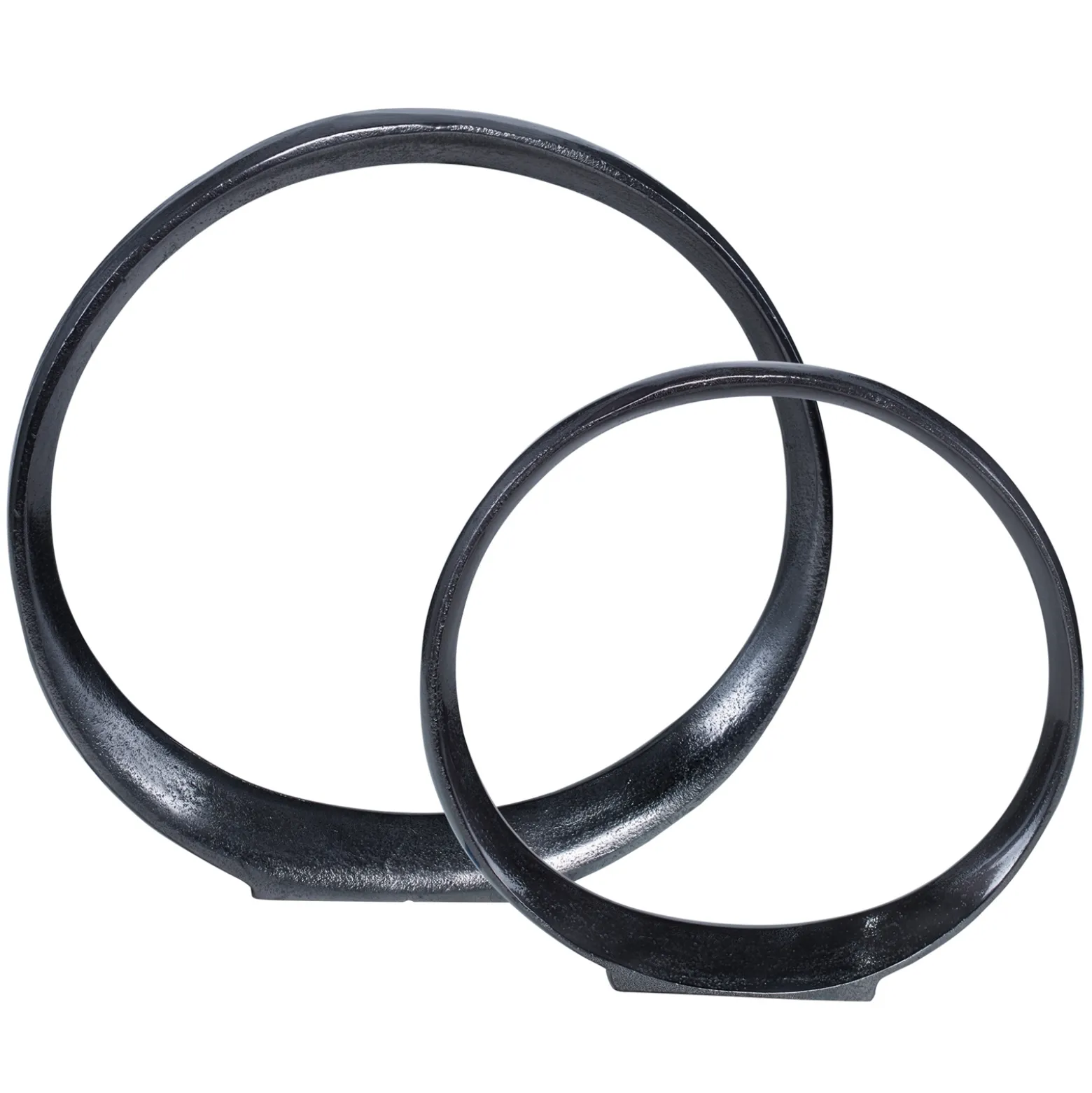 Contemporary Ring Sculptures, Set of Two