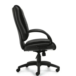 Contemporary Square Back Bonded Leather Executive Chair