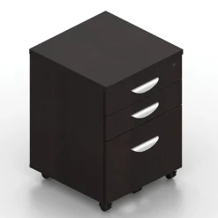 Contemporary Three Drawer Mobile File Pedestal - 16