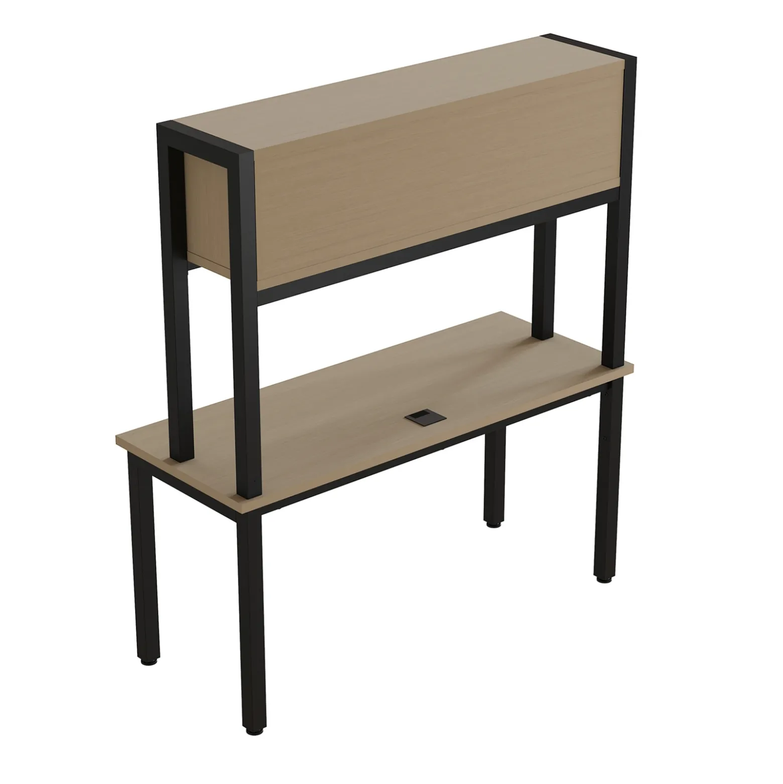 Cortez 60” Credenza Desk w/ Hutch - 60"Wx24"D