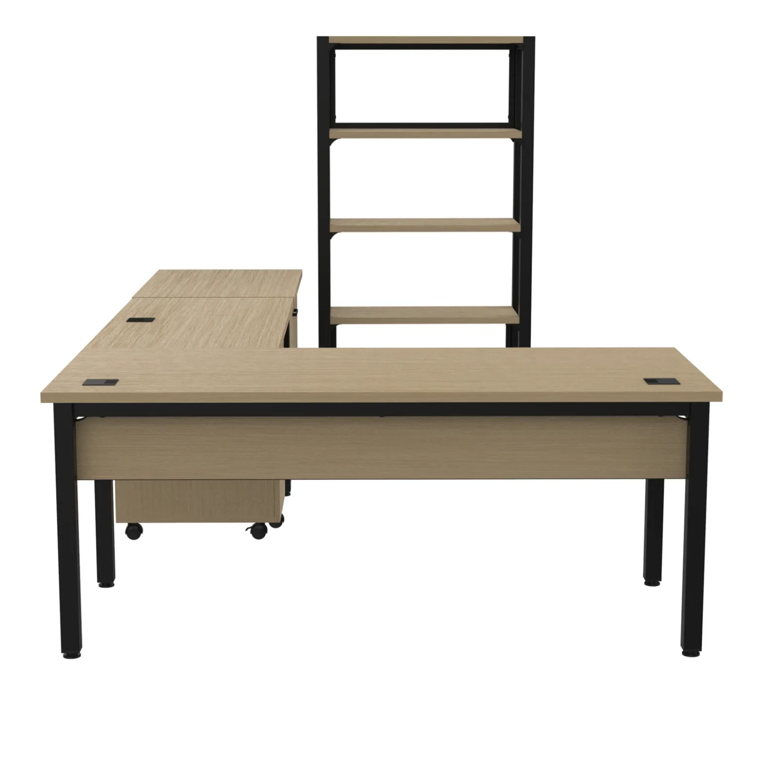 Cortez 72” L-Desk and Storage Set