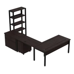 Cortez 72” L-Desk and Storage Set