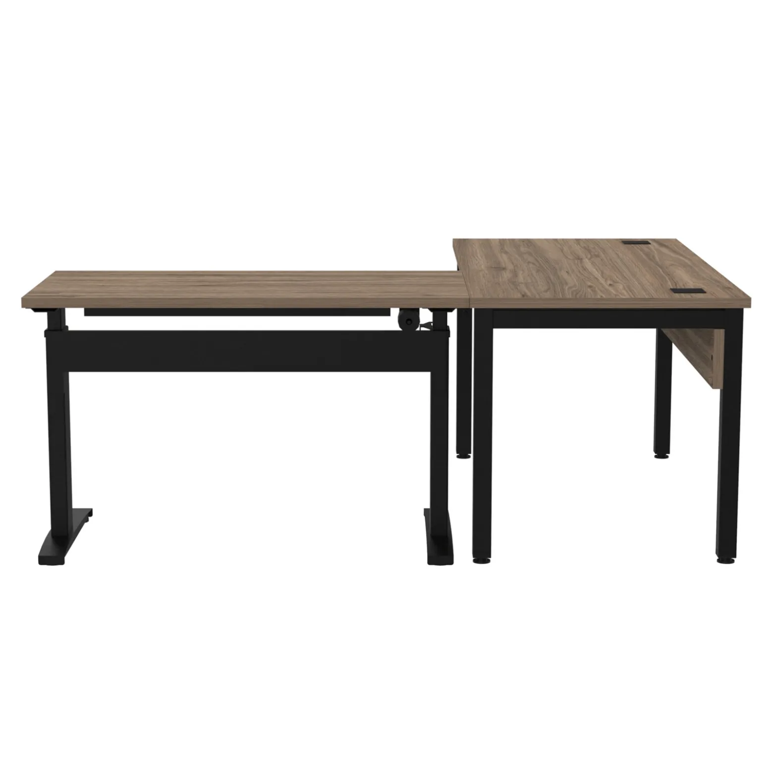 Cortez 60" L-Desk w/ Adjustable-Height Return - 60"W x 84"D