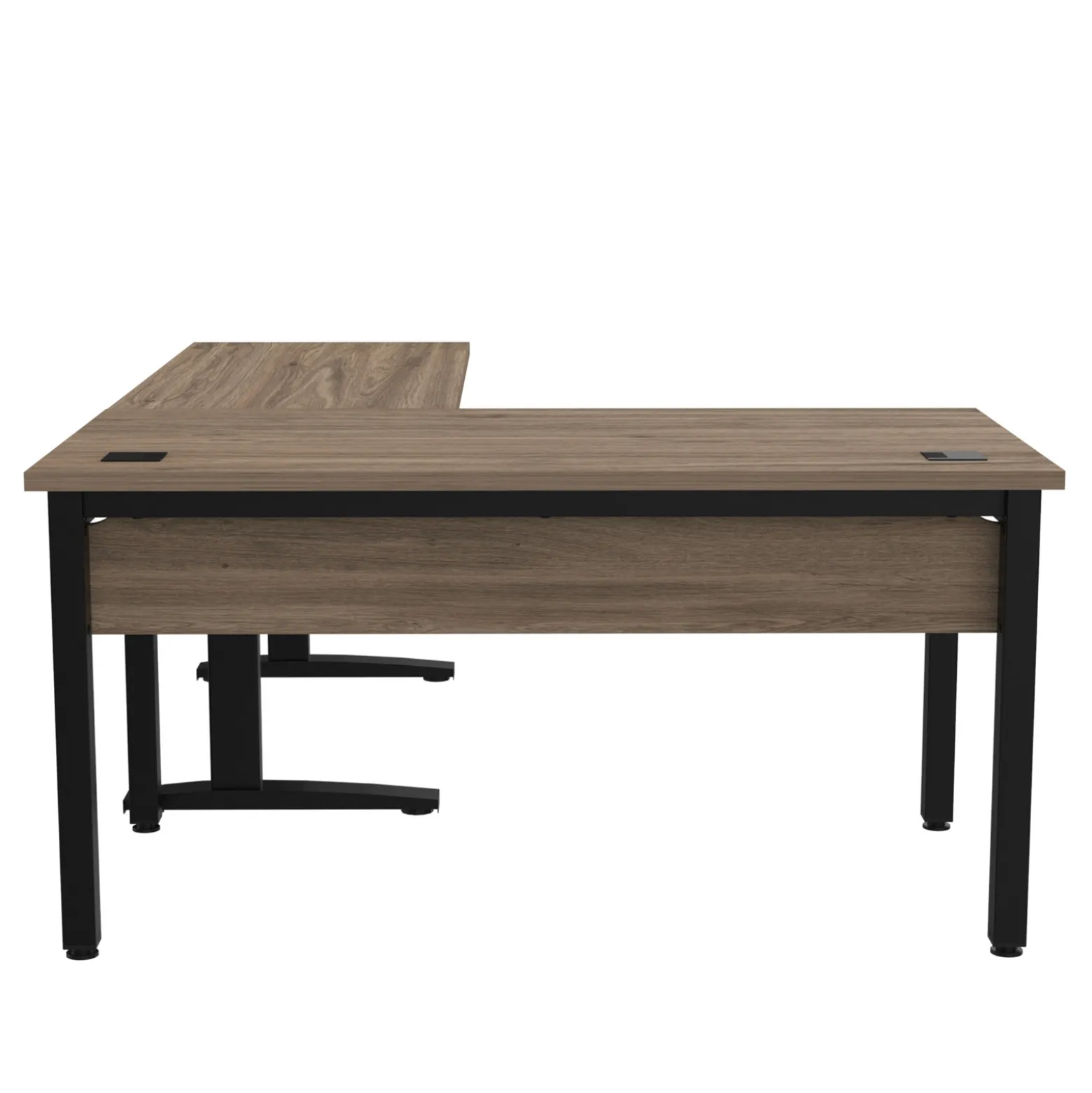 Cortez 60" L-Desk w/ Adjustable-Height Return - 60"W x 84"D