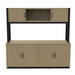 Cortez 72” Storage Credenza w/ Hutch - 72