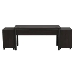 Cortez 60” Table Desk and Mobile Pedestals Set