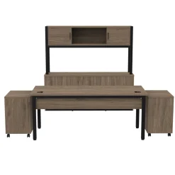 Cortez 72” Table Desk and Storage Set