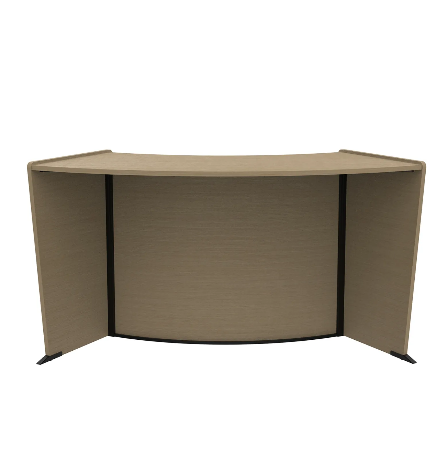 Cortez Curved ADA Reception Desk Add-on - 62.5"Wx31"D