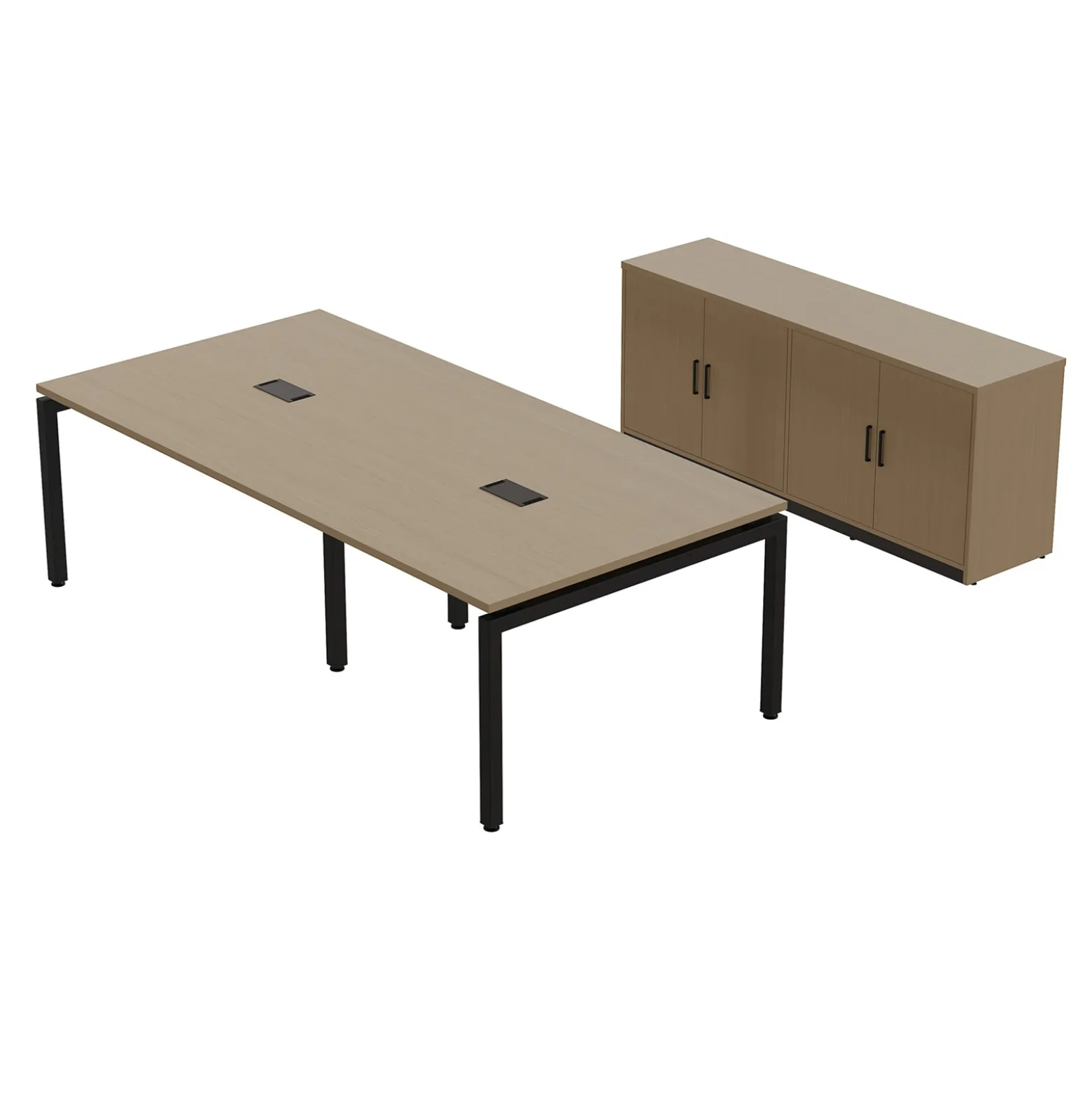 Cortez 8-ft. Conference Room and Storage Set