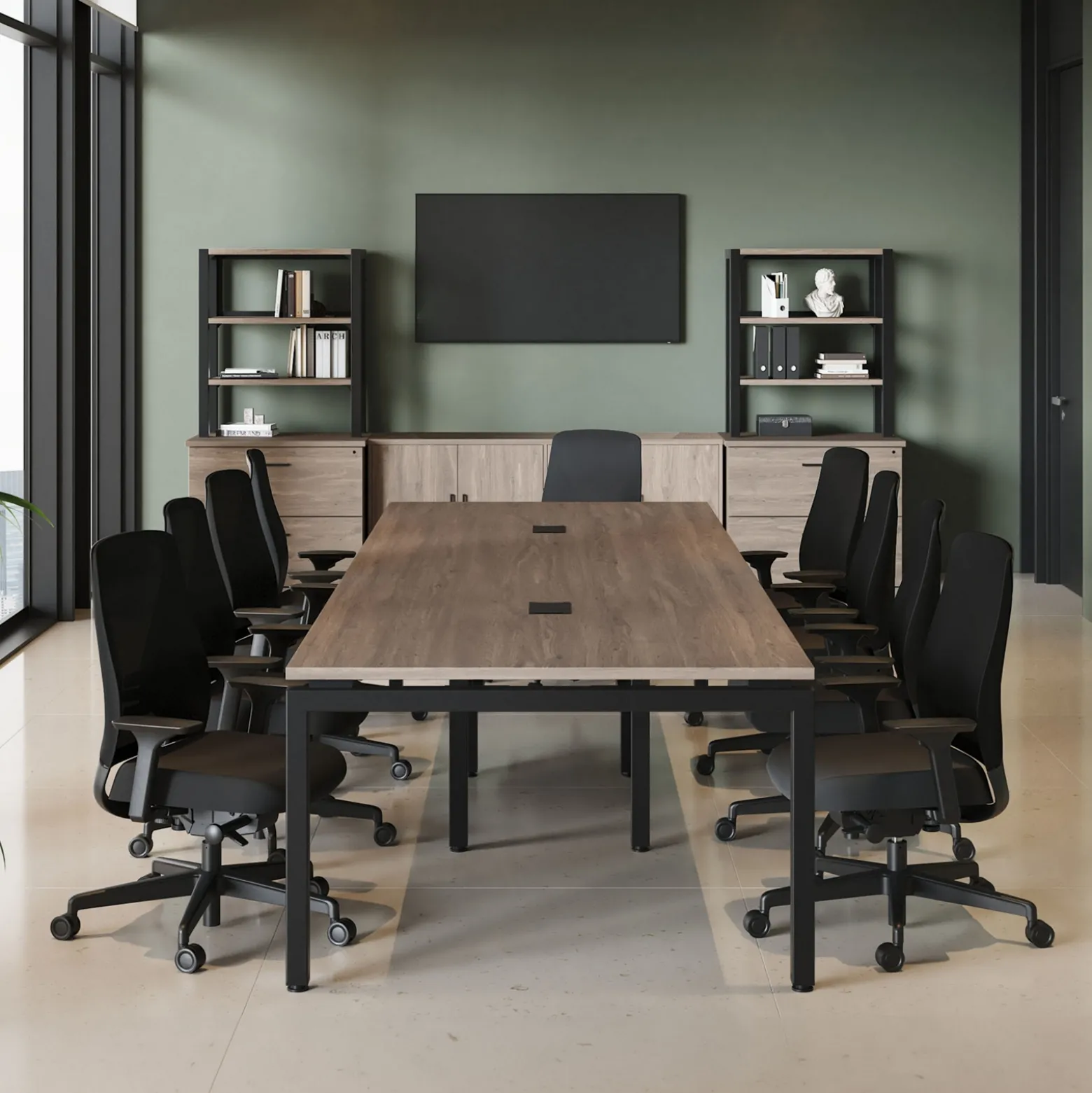 Cortez 8-ft. Conference Table - 96"Wx48"D