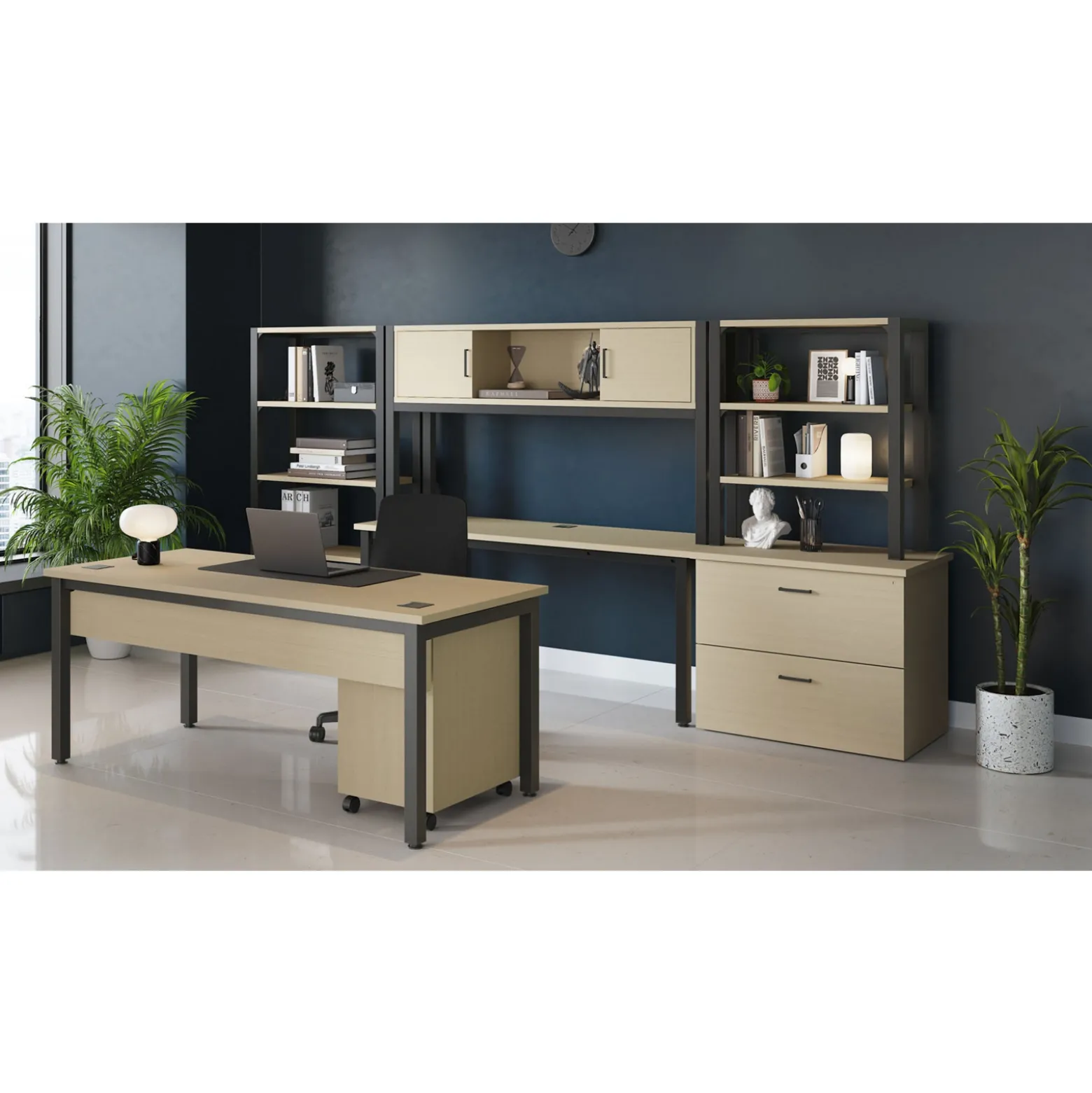 Cortez Table Desk with Modesty Panel - 60"W x 30"D