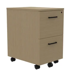 Cortez Two Drawer Mobile File Pedestal – 16.1"W