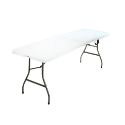 COSCO 8' Fold-In-Half Blow Molded Banquet Table