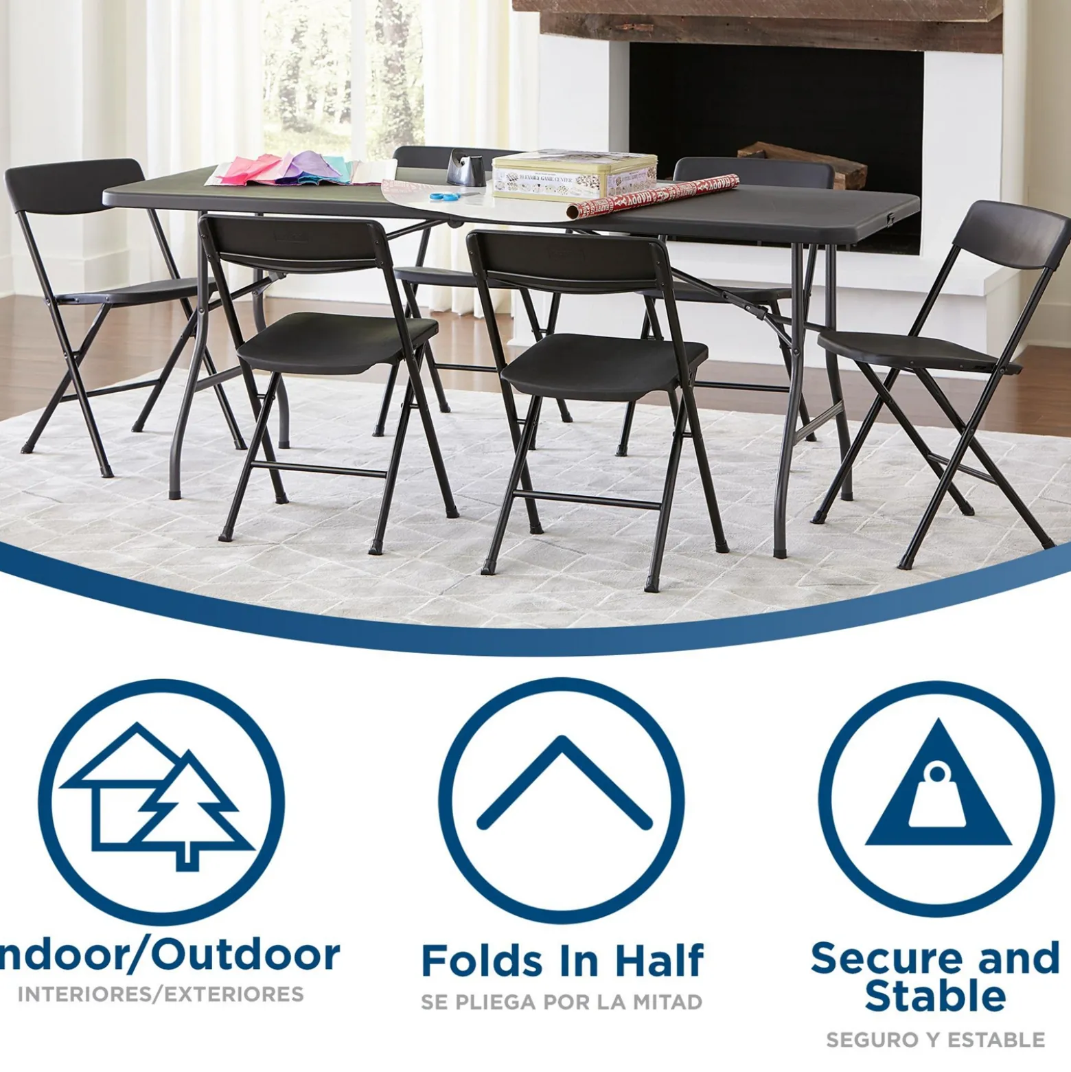 Cosco 6' Rectangular Folding Banquet Table