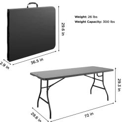 Cosco 6' Rectangular Folding Banquet Table