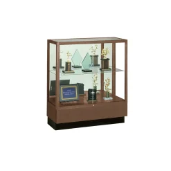 Counter Height Classic Display Case with Mirror Backing