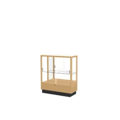 Counter Height Classic Display Case with Mirror Backing