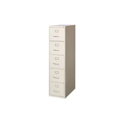 26.5"D Five Drawer Letter Vertical File