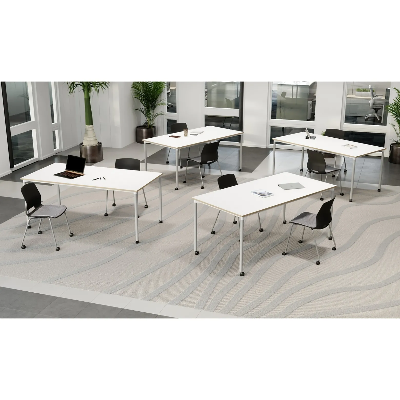Dailey Table with Casters - 60"Wx30"D