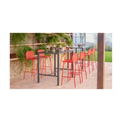 Darwin Steel Stacking Outdoor Barstool