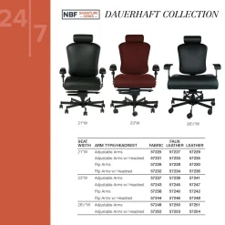 Dauerhaft 24/7 Bariatric Faux Leather Chair