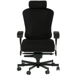 Dauerhaft 24/7 Fabric Chair with Headrest and Pivot Arms