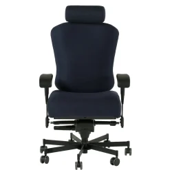 Dauerhaft 24/7 Fabric Chair with Headrest and Pivot Arms
