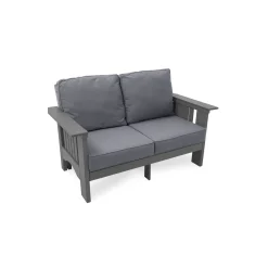 Deep Seat Cushion Bench w/Arms