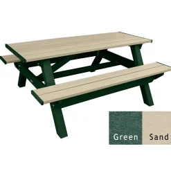 Deluxe Recycled Plastic Picnic Table - 72