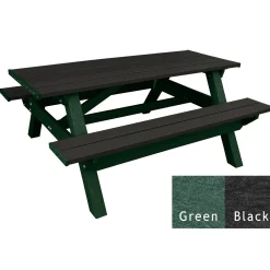 Deluxe Recycled Plastic Picnic Table - 72