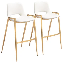 Desi Upholstered Barstool - Set of Two