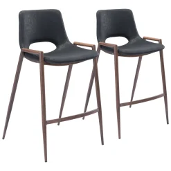 Desi Upholstered Counter Stool - Set of Two