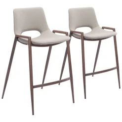 Desi Upholstered Counter Stool - Set of Two