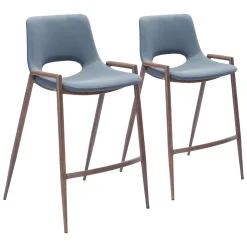 Desi Upholstered Counter Stool - Set of Two