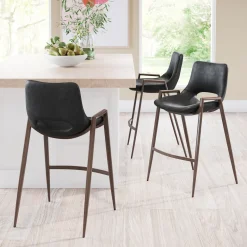 Desi Upholstered Counter Stool - Set of Two