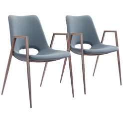 Desi Upholstered Dining Chair - Set of Two