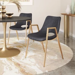 Desi Upholstered Dining Chair - Set of Two
