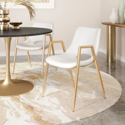 Desi Upholstered Dining Chair - Set of Two