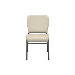 Designer Upholstery Armless Wingback Stack Chair
