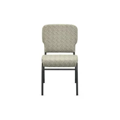 Designer Upholstery Armless Wingback Stack Chair