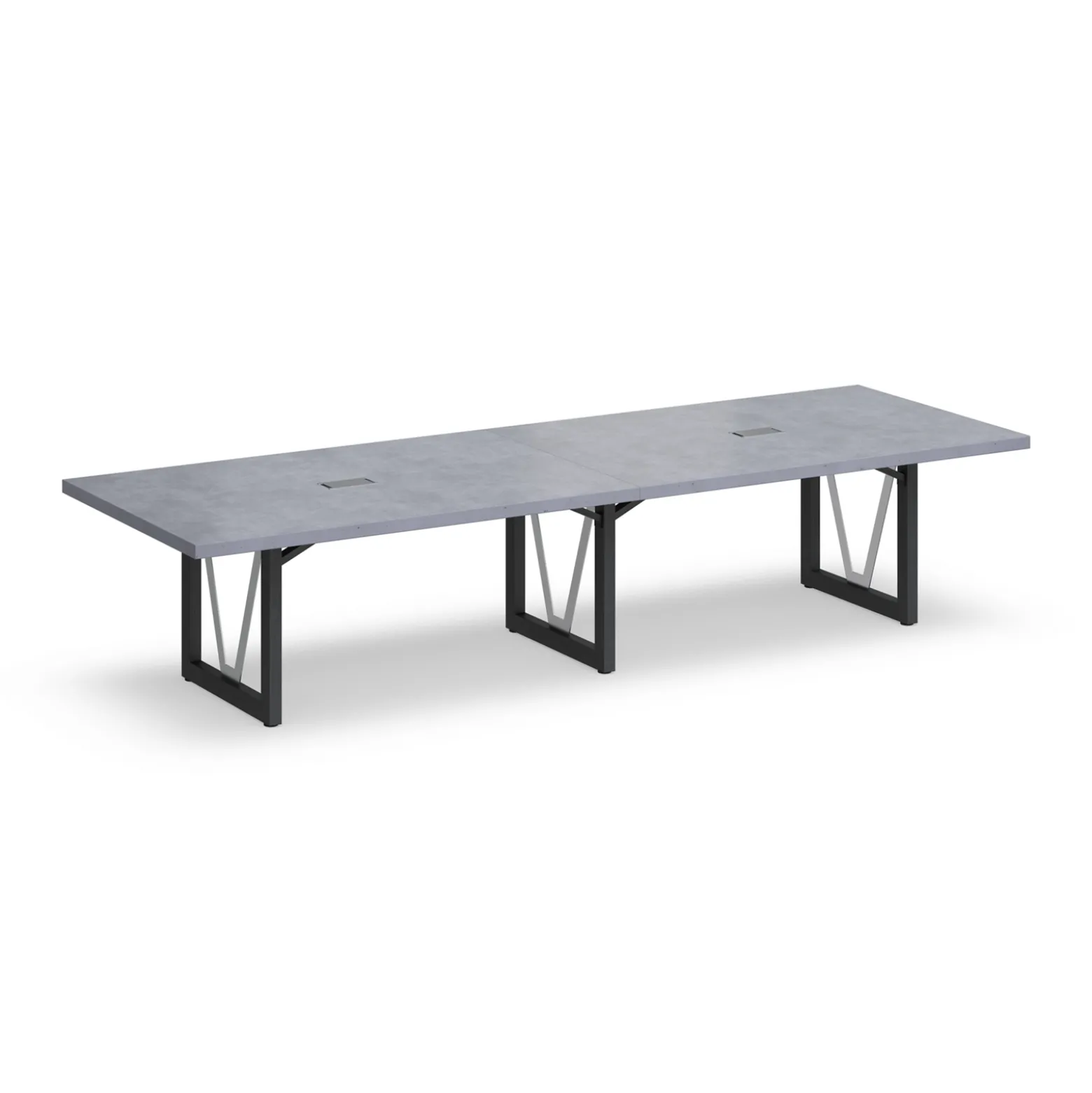 District 12' Conference Table with Power - 144"W x 48"D