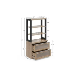 District Bookcase and Lateral File Set - 36