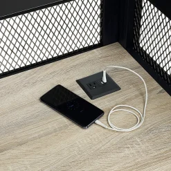 District Reception Desk with Power - 87