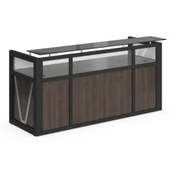 District Reception Desk with Power - 87