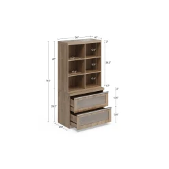 District Stacking Shelf & Lateral File Set - 36