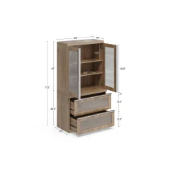 District Storage Cabinet and Lateral File Set - 36